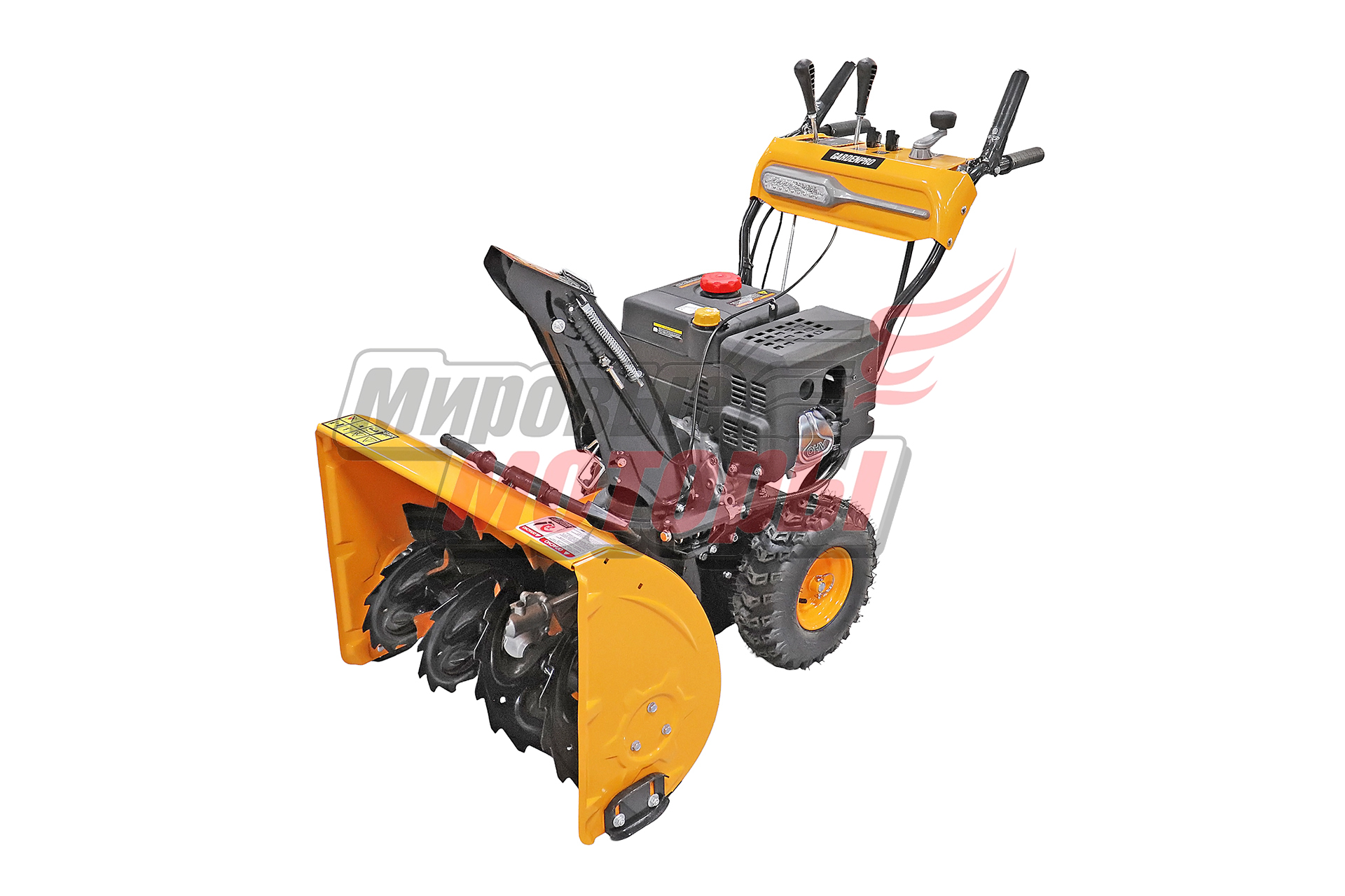 Снегоуборщик Garden Pro 9 л.с KCDT24 (252 см3 LONCIN, ширина 61см,высота 51см,6вперед/2назад,электро/ручн.старт, панель управления, гусеницы, подогрев ручек, ФАРА)